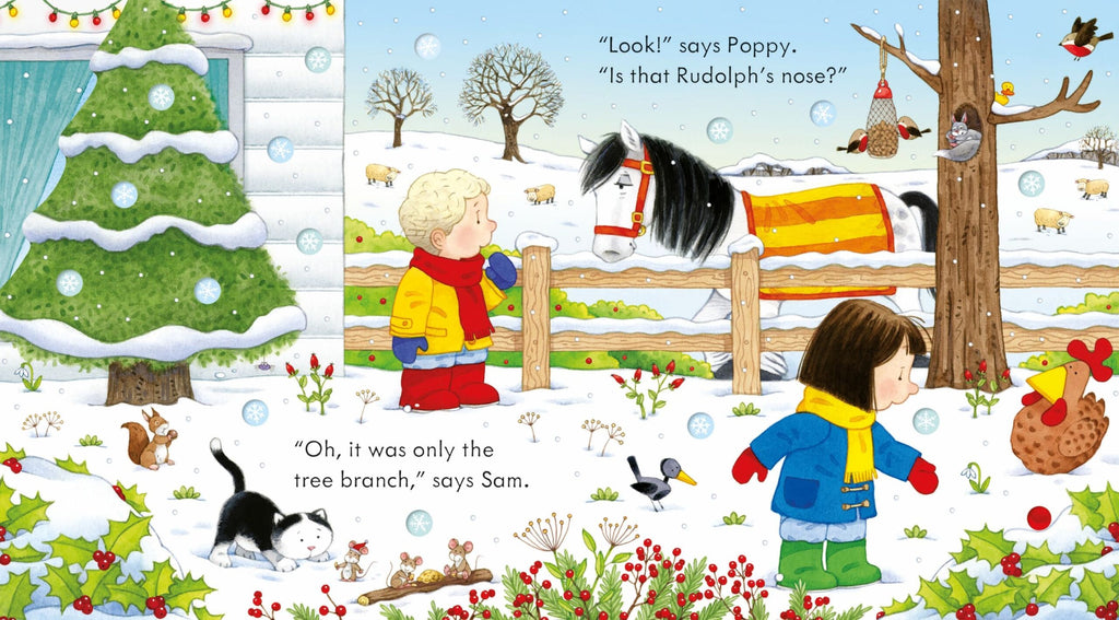 Usborne – Poppy and Sam's Christmas – Carte pentru copii 12+ luni – carte pentru copii Usborne, pagini interior ilustrate