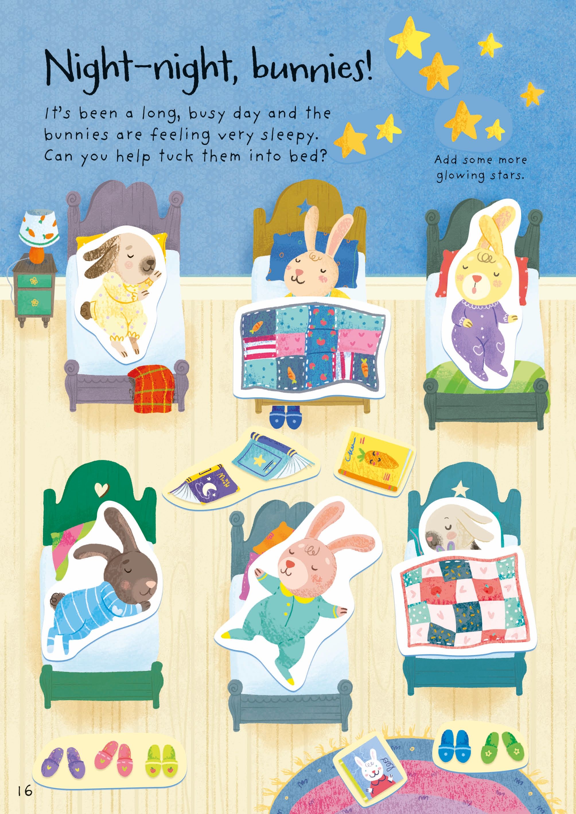 Usborne – Little First Stickers Bunnies – Carte cu stickere pentru copii 3+ ani – carte pentru copii Usborne, preview pagini
