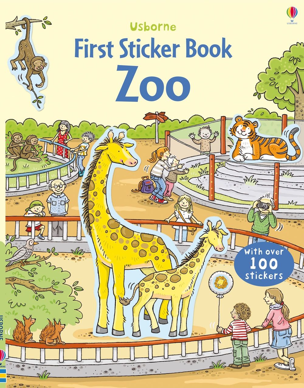 Usborne – First Sticker Book Zoo – Carte cu stickere pentru copii 3+ ani – carte pentru copii Usborne, copertă