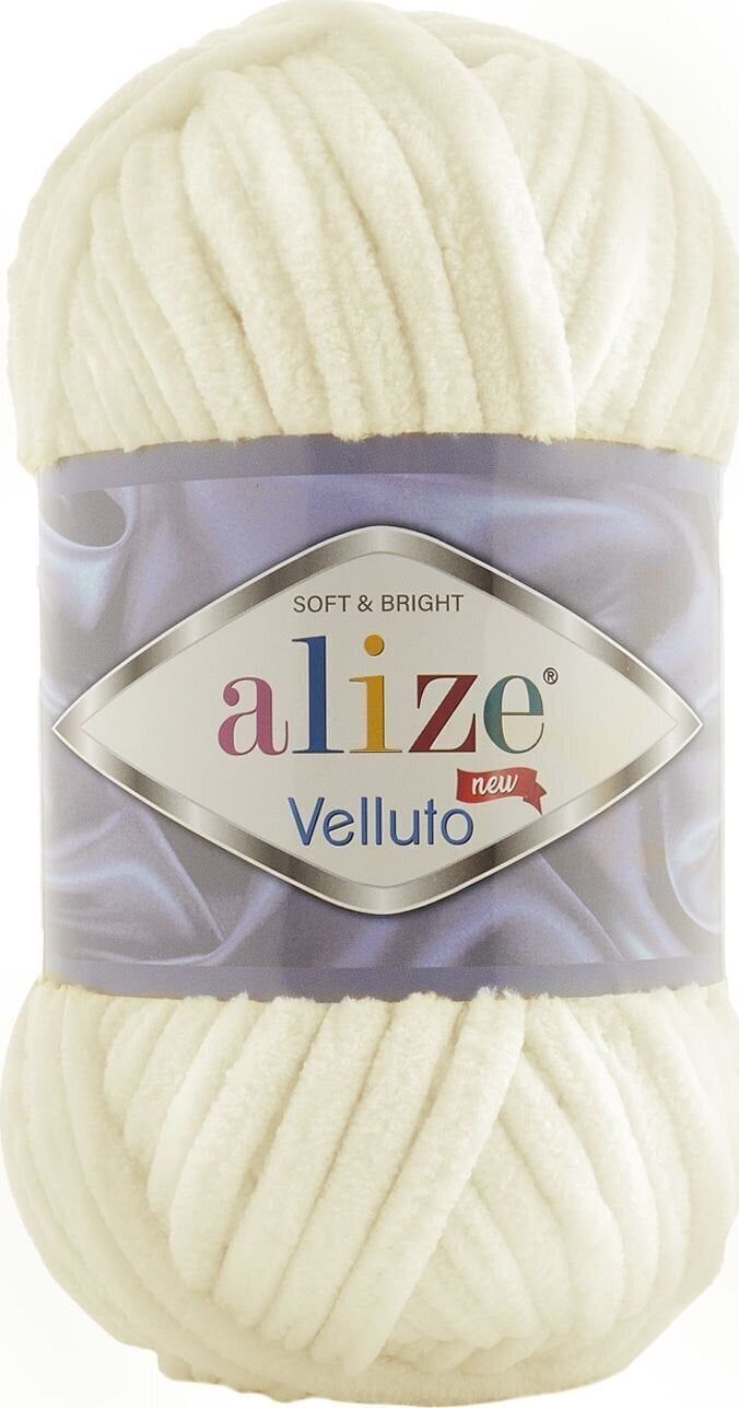 Ghem Alize Velluto 62, crem deschis, fir catifelat de 100 g