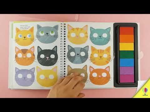 Videoclip de prezentare pentru cartea „Fingerprint Activities Cats and Dogs”, Usborne