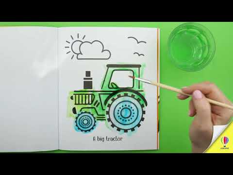 Videoclip de prezentare pentru cartea „First Magic Painting Farm”, Usborne
