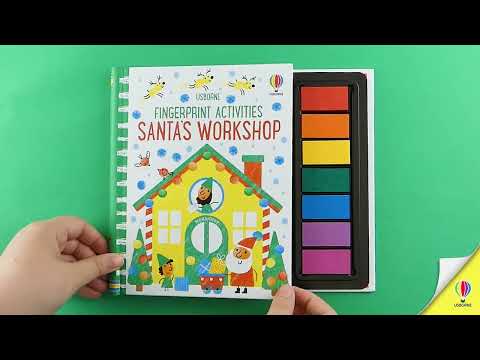 Videoclip de prezentare pentru cartea „Fingerprint Activities Santa's Workshop”, Usborne