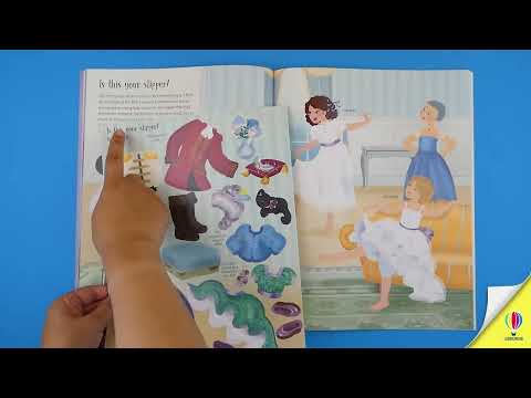 Videoclip de prezentare pentru cartea „Sticker Dolly Dressing Cinderella”, Usborne