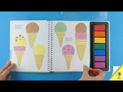 Videoclip de prezentare pentru cartea „Fingerprint Activities Summertime”, Usborne
