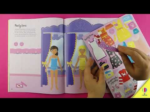 Videoclip de prezentare pentru cartea „Sticker Dolly Dressing Shopping”, Usborne