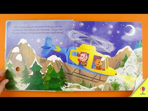 Videoclip de prezentare pentru cartea „Lights and Sounds Emergency Vehicles”, Usborne