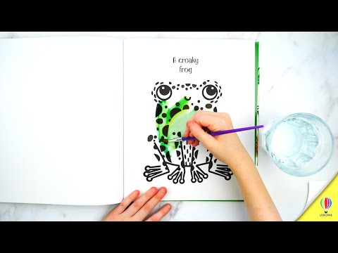 Videoclip de prezentare pentru cartea „First Magic Painting Garden”, Usborne