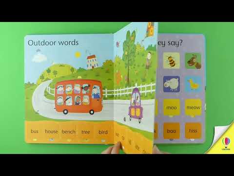Videoclip de prezentare pentru cartea „Lift-the-Flap Word Book”, Usborne