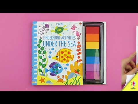 Videoclip de prezentare pentru cartea „Fingerprint Activities Under the Sea”, Usborne