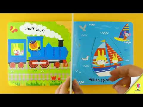 Videoclip de prezentare pentru cartea „Slide and See Things That Go”, Usborne