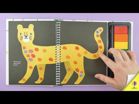 Videoclip de prezentare pentru cartea „Fingerprint Activities Animals”, Usborne