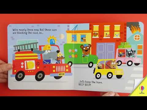 Videoclip de prezentare pentru cartea „Let's go on a Fire Engine”, Usborne