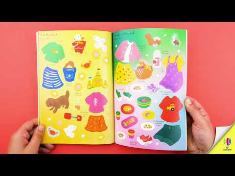 Videoclip de prezentare pentru cartea „Little Sticker Dolly Dressing Summer Fun”, Usborne