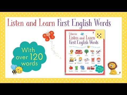 Videoclip de prezentare pentru cartea „Listen and Learn First English Words”, Usborne