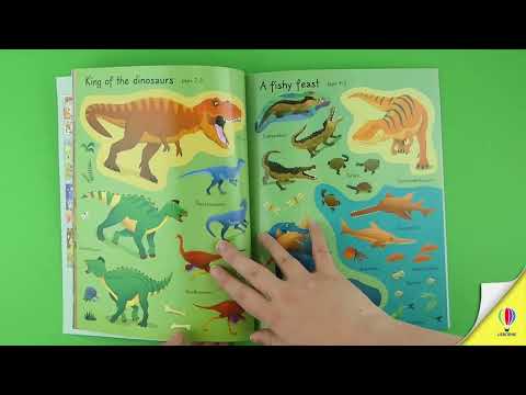 Videoclip de prezentare pentru cartea „First Sticker Book T. Rex”, Usborne