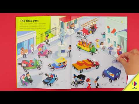 Videoclip de prezentare pentru cartea „First Sticker Book Cars, Trains and Planes”, Usborne