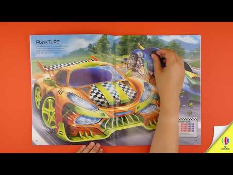 Videoclip de prezentare pentru cartea „Build Your Own Supercars Sticker Book”, Usborne