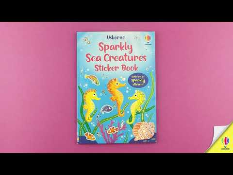 Videoclip de prezentare pentru cartea „Sparkly Sea Creatures Sticker Book”, Usborne