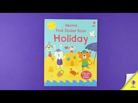 Videoclip de prezentare pentru cartea „First Sticker Book Holiday”, Usborne