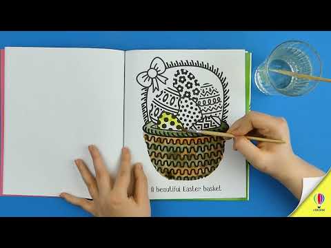 Videoclip de prezentare pentru cartea „First Magic Painting Easter Eggs”, Usborne