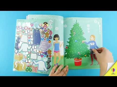 Videoclip de prezentare pentru cartea „Sticker Dolly Dressing Winter Wonderland”, Usborne