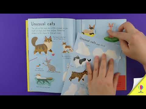 Videoclip de prezentare pentru cartea „Little First Stickers Cats and Kittens”, Usborne