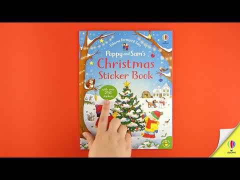 Videoclip de prezentare pentru cartea „Poppy and Sam's Christmas Sticker Book”, Usborne