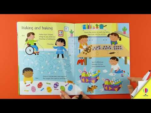 Videoclip de prezentare pentru cartea „Wipe-Clean Easter Activities”, Usborne