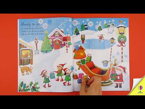 Videoclip de prezentare pentru cartea „First Sticker Book Santa”, Usborne
