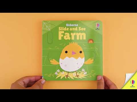 Videoclip de prezentare pentru cartea „Slide and See Farm”, Usborne