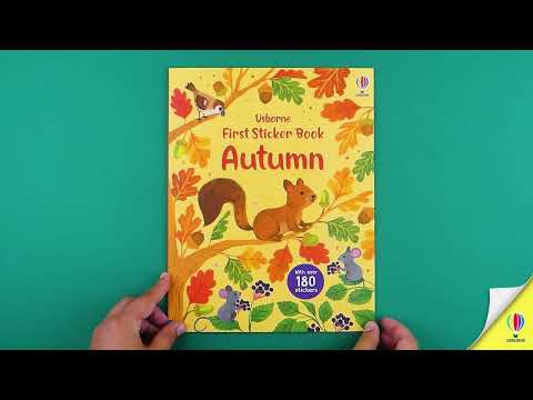 Videoclip de prezentare pentru cartea „First Sticker Book Autumn”, Usborne