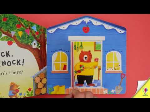 Knock on the Door! – Carte cu clapete și oglindă pentru bebeluși 0+ luni, Usborne