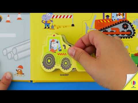 Prezentare video: Trucks and Diggers Magnet Book – Carte cu magneți pentru copii 3+ ani, Usborne