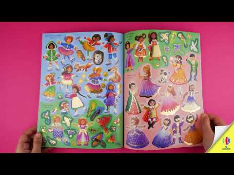 Videoclip de prezentare pentru cartea „Princesses Sticker Book”, Usborne