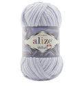 Ghem Alize Velluto 416, gri deschis, fir catifelat de 100 g